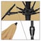 California Umbrella 9' Bronze Aluminum Market Patio Umbrella, Sunbrella Wheat 194061337042 - alternate 2
